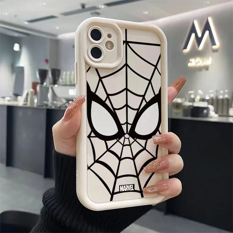 Ultimate Marvel Spider-Man TPU Case: Multi-Step Protection for iPhone 12-7 Series | Soft Silicone, Cool Design