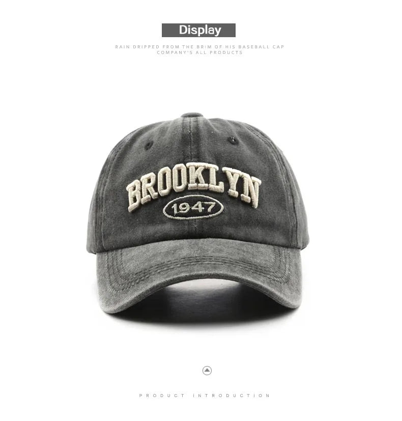 Brooklyn Vibes: Embroidered Baseball Caps for Men & Women