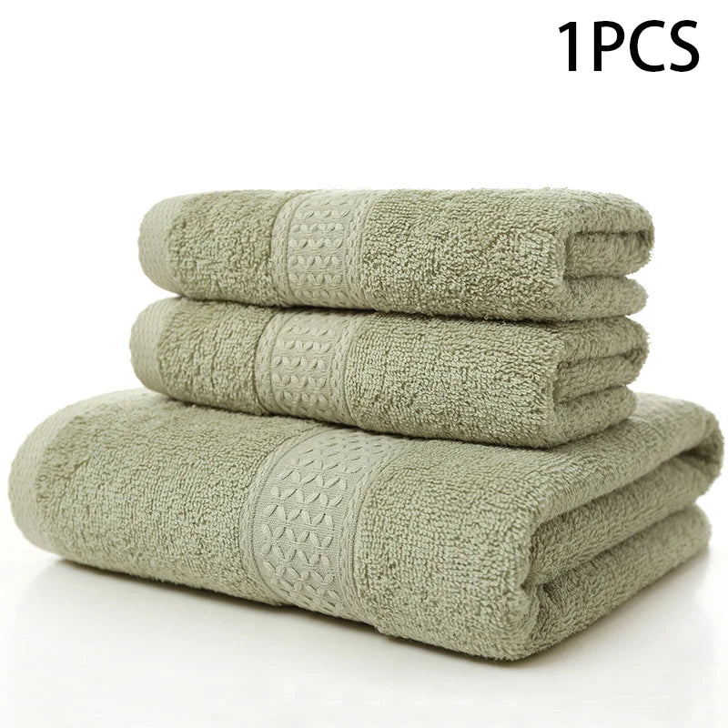 Premium Pure Cotton Adult Towels - Soft, Thickened, and Ultra-Absorbent for Daily Use