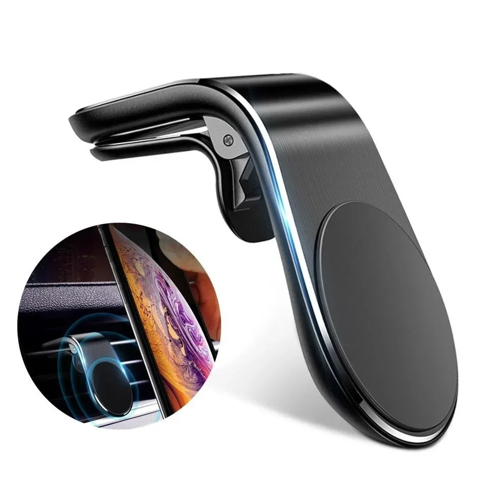 Universal Magnetic Car Phone Holder Mount - Secure Smartphone Stand for iPhone, Samsung, Huawei, Xiaomi, LG & More!