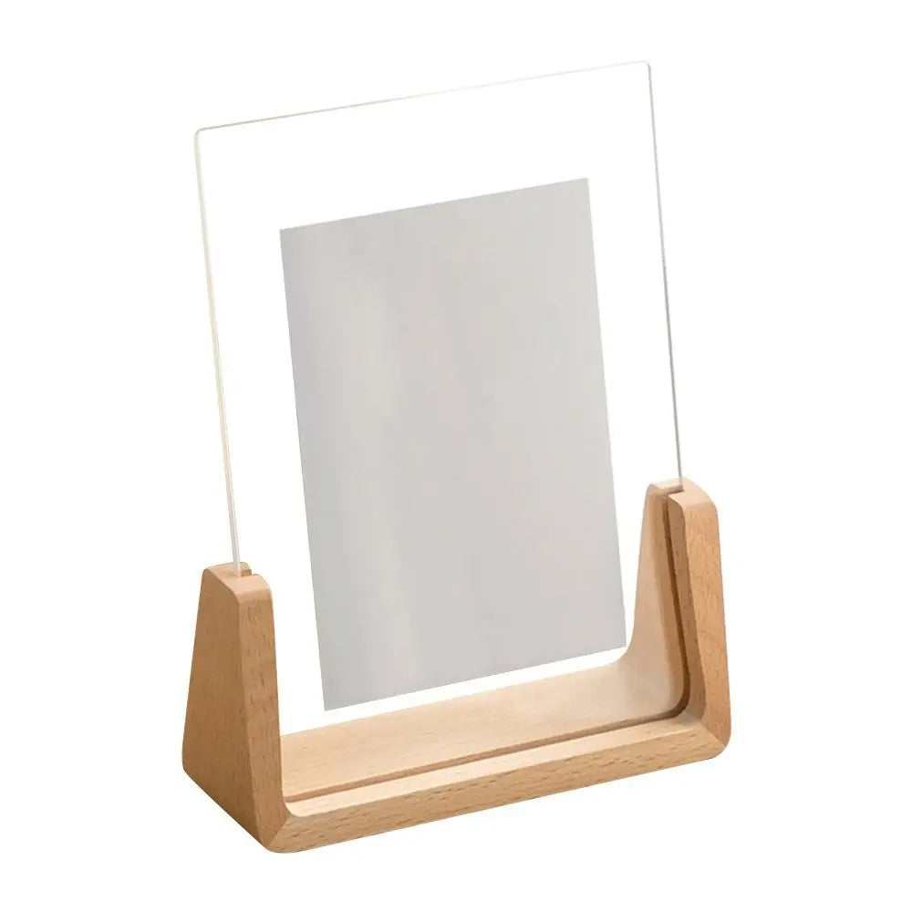 Walnut & Beech U-Shaped Acrylic Photo Frame – Perfect for Weddings & Office Decor