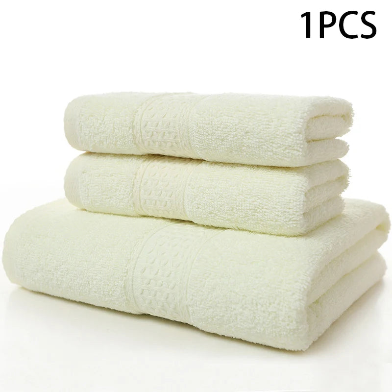 Premium Pure Cotton Adult Towels - Soft, Thickened, and Ultra-Absorbent for Daily Use