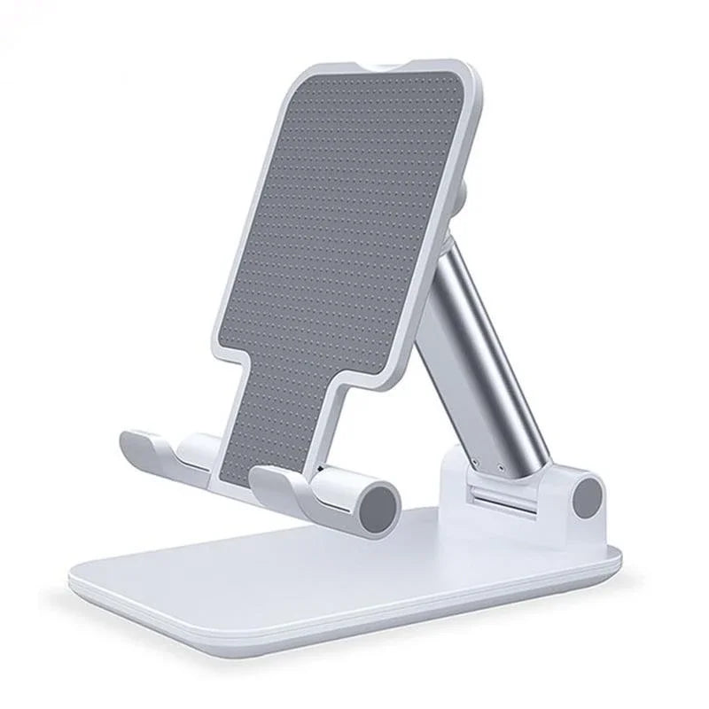 Universal Foldable Metal Phone & Tablet Stand – Perfect for Tablets, and Smartphones – Portable, Adjustable, and Durable Desk Holder Bracket