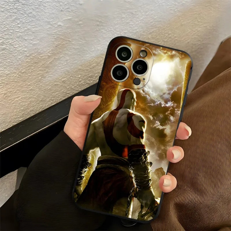 Epic Kratos God of War Phone Case | For iPhone 13-15 Series - Stylish and Durable Shell Cover