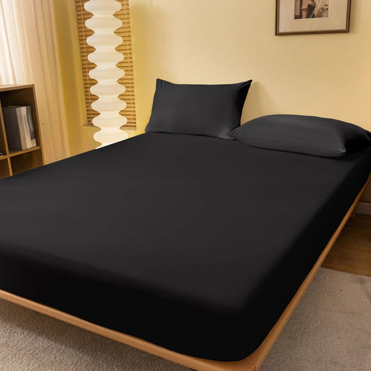 Elegant Single Solid Color Matte Bed Sheet - Perfect for Bedroom Decor & Comfortable Bedding