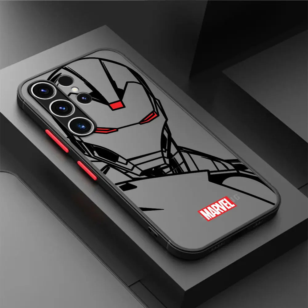 Samsung Galaxy S Series Marvel Superheroes Case: Shockproof Spiderman & Ironman Cover