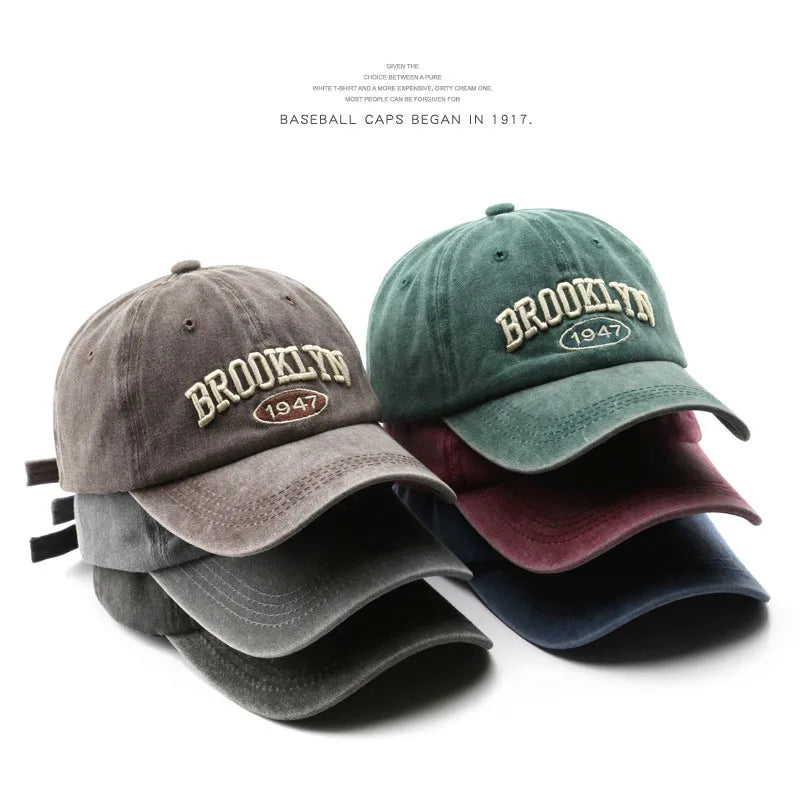 Brooklyn Vibes: Embroidered Baseball Caps for Men & Women