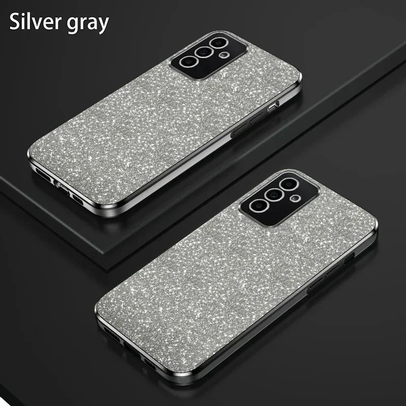 Shiny Glitter Plating Silicone Case for Samsung Galaxy A Series - Bling Soft Back Cover