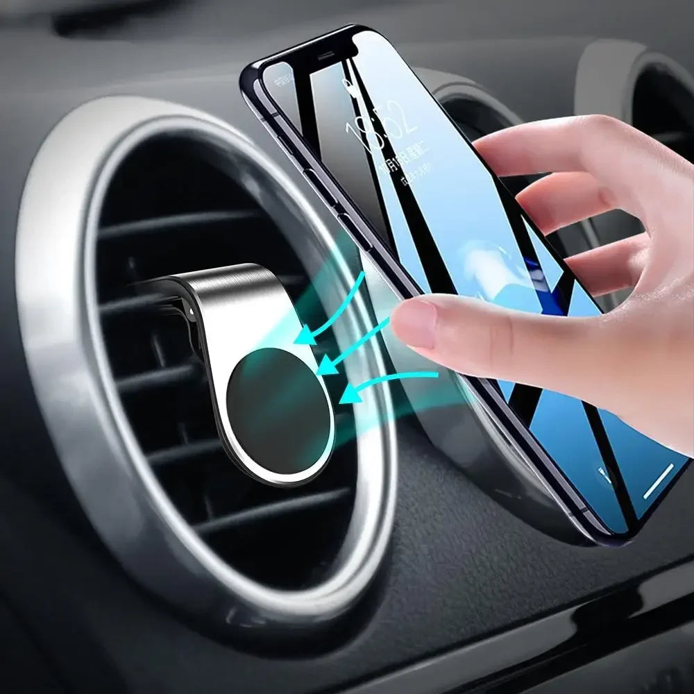 Universal Magnetic Car Phone Holder Mount - Secure Smartphone Stand for iPhone, Samsung, Huawei, Xiaomi, LG & More!