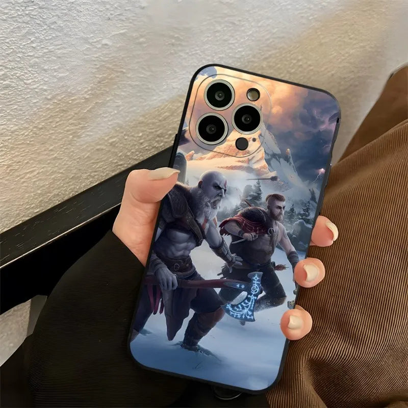 Epic Kratos God of War Phone Case | For iPhone 11 12 SE Series - Stylish and Durable Shell Cover