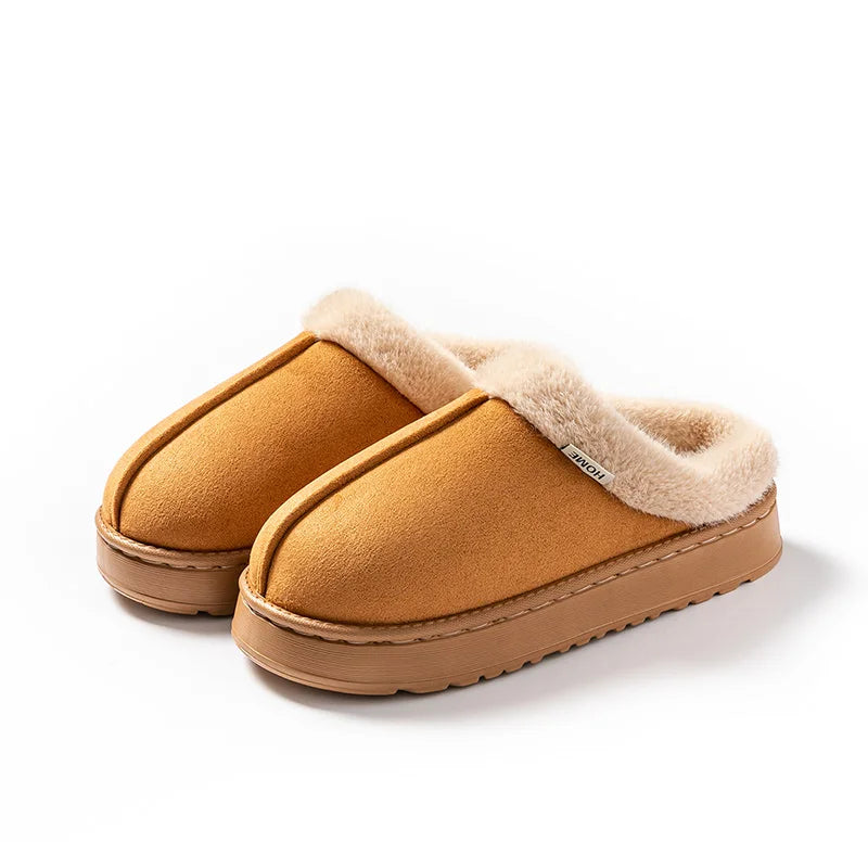 Cozy Comfort Unisex Fluffy Anti-Slip EVA Slippers for Autumn & Winter