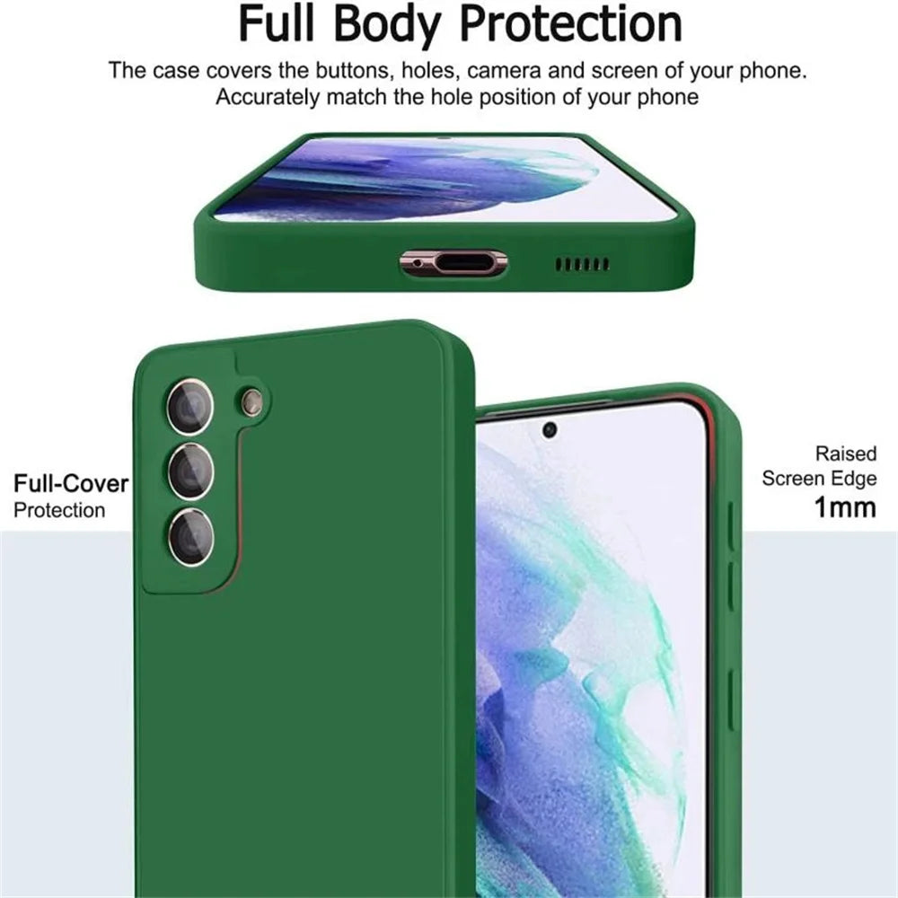 Premium Luxury Liquid Silicone Case for Samsung Galaxy S Series - Ultimate Protection & Style