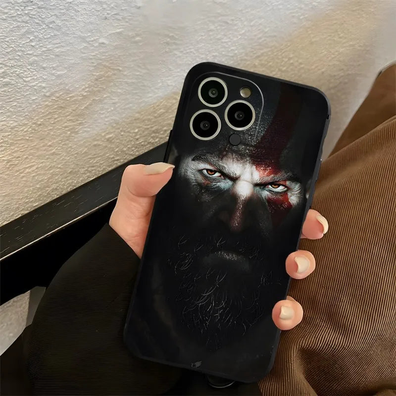 Epic Kratos God of War Phone Case | For iPhone 7-X Series - Stylish and Durable Shell Cover