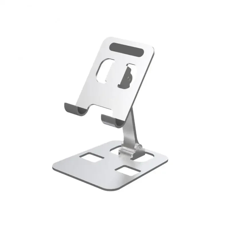 Universal Foldable Metal Phone & Tablet Stand – Perfect for Tablets, and Smartphones – Portable, Adjustable, and Durable Desk Holder Bracket