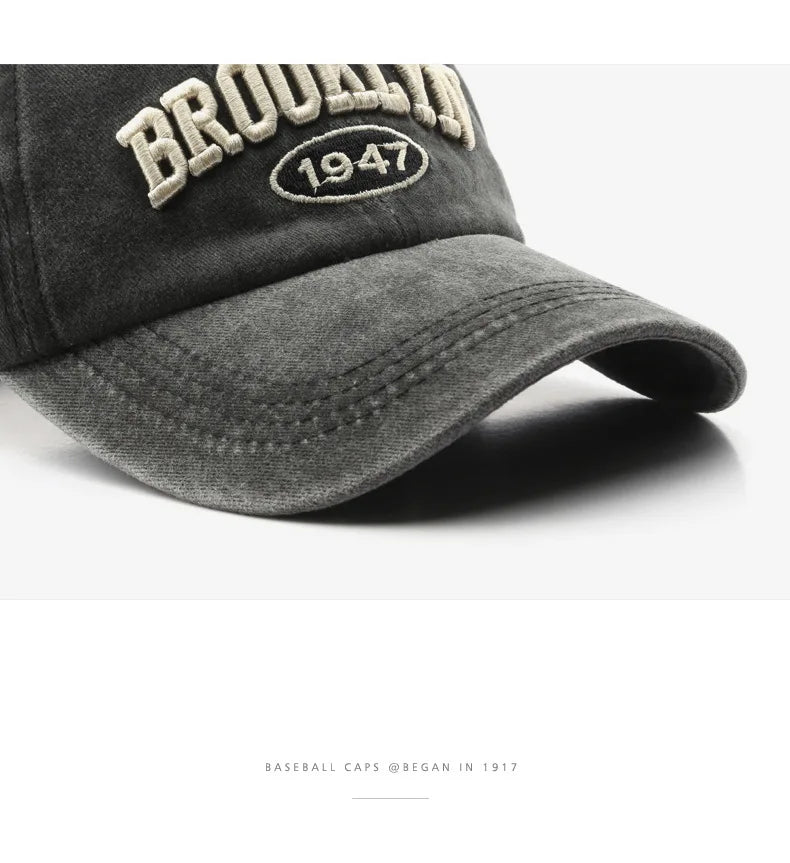 Brooklyn Vibes: Embroidered Baseball Caps for Men & Women