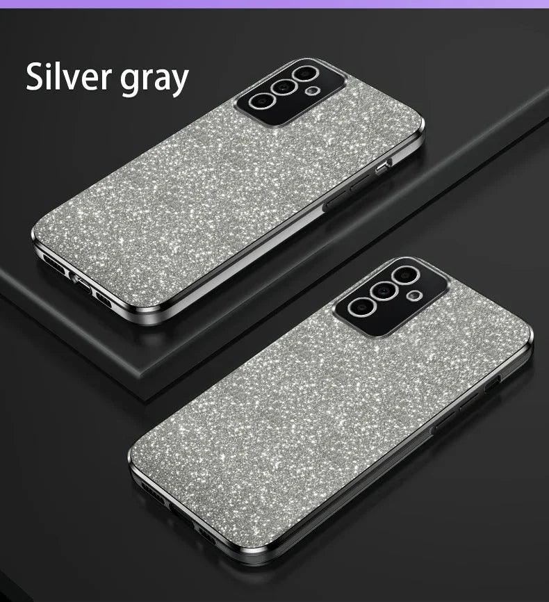 Shiny Glitter Plating Silicone Case for Samsung Galaxy A Series - Bling Soft Back Cover