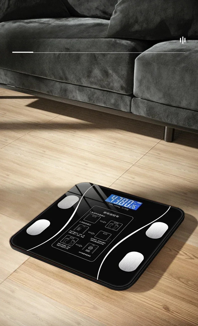 Ultimate Smart Body Scale: Precision Weight & Fat Management with Bluetooth Connectivity