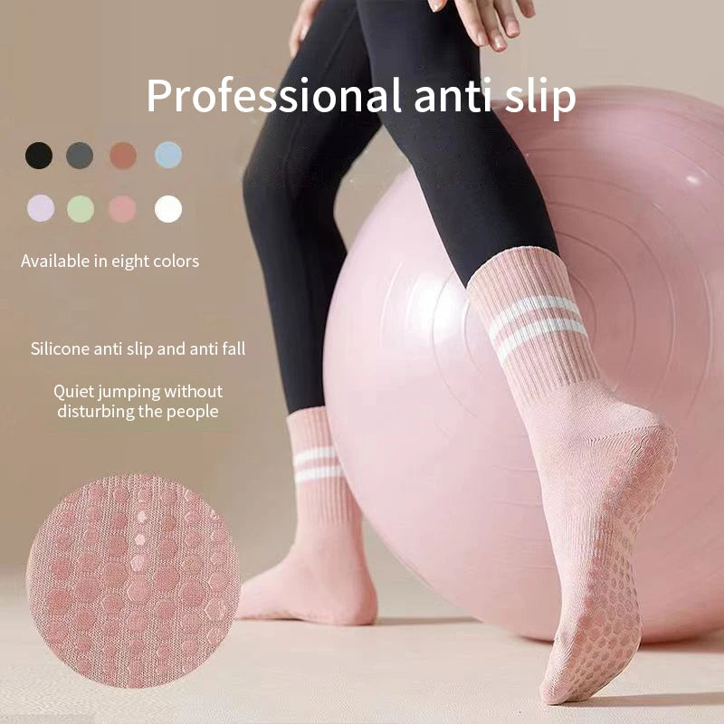 Premium Yoga Pilates Ballet Socks: Anti-Slip, Quick-Dry, and Ultra-Comfort Cotton Fitness Socks for Women