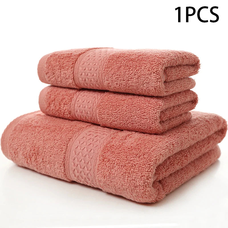 Premium Pure Cotton Adult Towels - Soft, Thickened, and Ultra-Absorbent for Daily Use