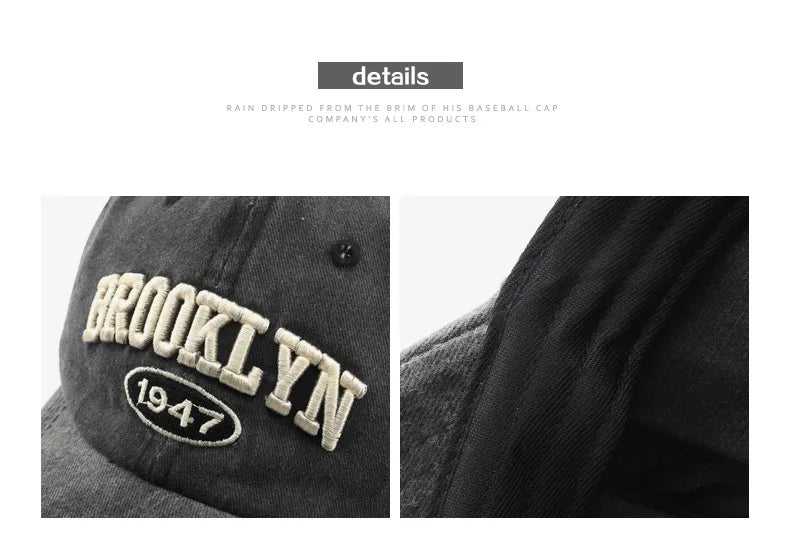 Brooklyn Vibes: Embroidered Baseball Caps for Men & Women