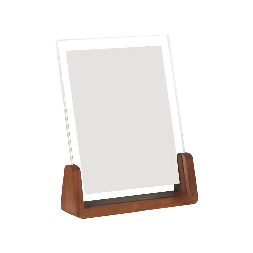 Walnut & Beech U-Shaped Acrylic Photo Frame – Perfect for Weddings & Office Decor