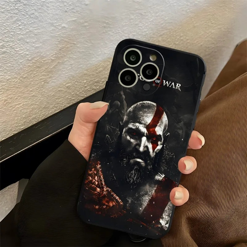 Epic Kratos God of War Phone Case | For iPhone 13-15 Series - Stylish and Durable Shell Cover